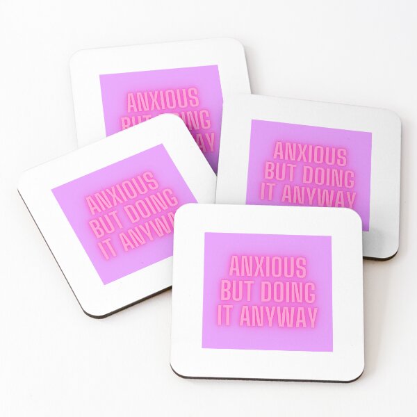Item preview, Anxious But Doing It Anyway – Motivational Mental Health Sticker designed and sold by siarag7.