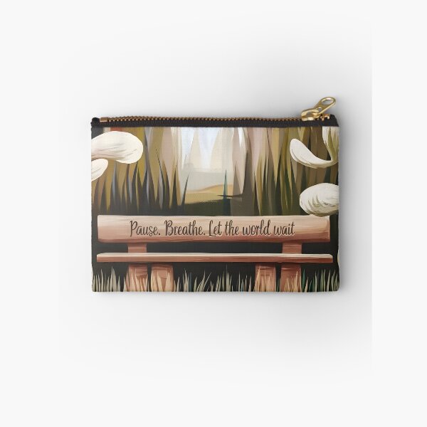 Item preview, Pause Breathe Let The World Wait, Self Care Quote inspired by modern art designed and sold by MoMidoStore.