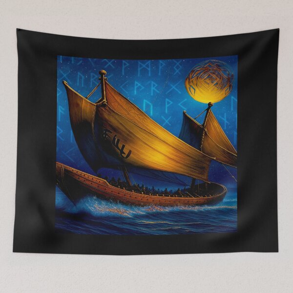Item preview, Runes, Langskip, Viking destiny, sea v1 designed and sold by Helios Be. Lavsh.