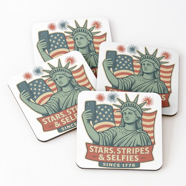 Item preview, 250th Anniversary of the USA - Statue of Liberty Selfie – Stars, Stripes & Selfies Since 1776 designed and sold by Collins Design.