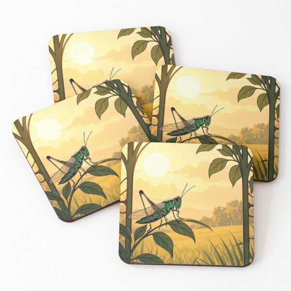 Item preview, Grasshopper on a Branch at Sunset designed and sold by Ciervo Primavera.