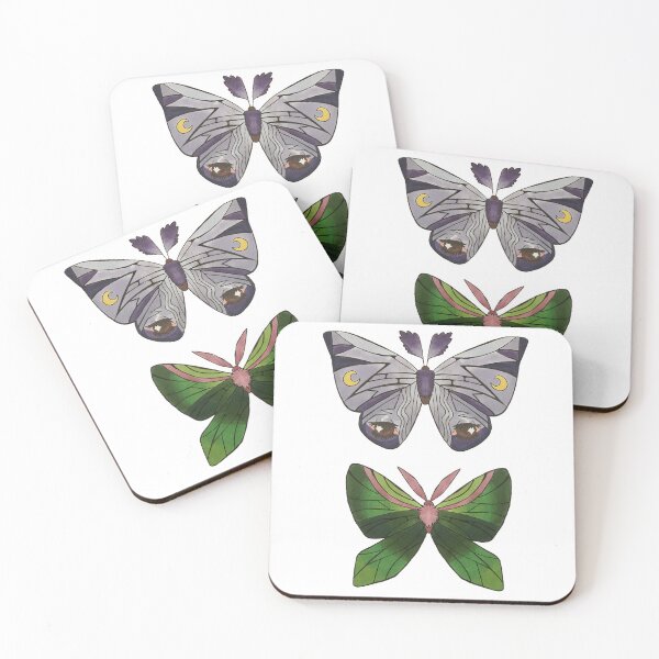 Item preview, Sleepy Moth and Green Moth designed and sold by fern.prints.
