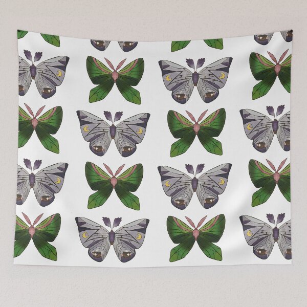 Item preview, Sleepy Moth and Green Moth designed and sold by fern.prints.