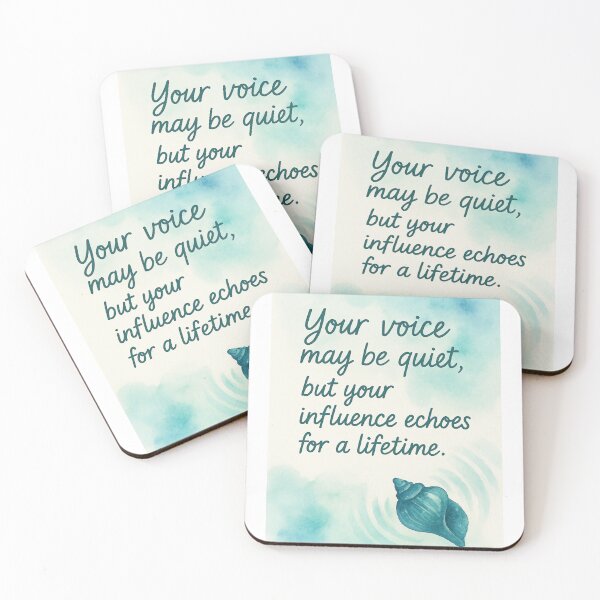 Item preview, Your Voice May Be Quiet Teacher Appreciation Quote designed and sold by MforMontessori.