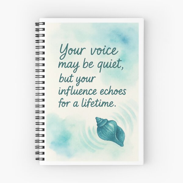 Item preview, Your Voice May Be Quiet Teacher Appreciation Quote designed and sold by MforMontessori.