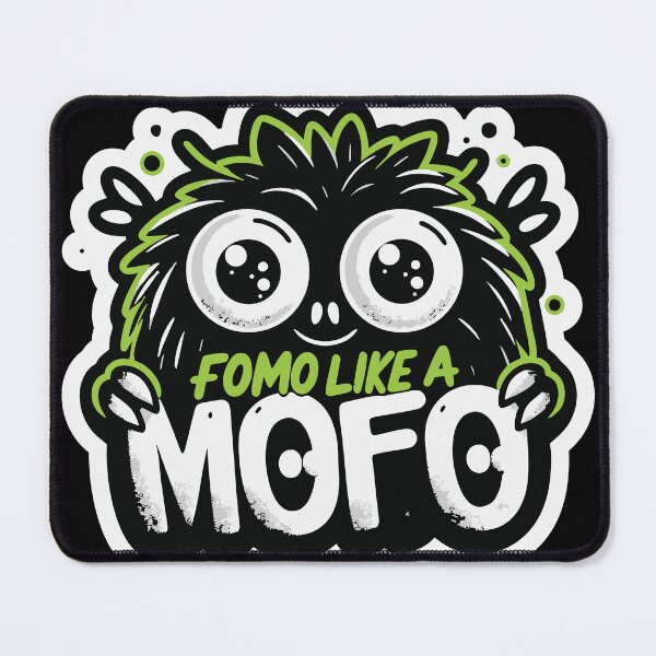 Item preview, Green cute Monster FOMO like a MOFO designed and sold by lliiaa1111.