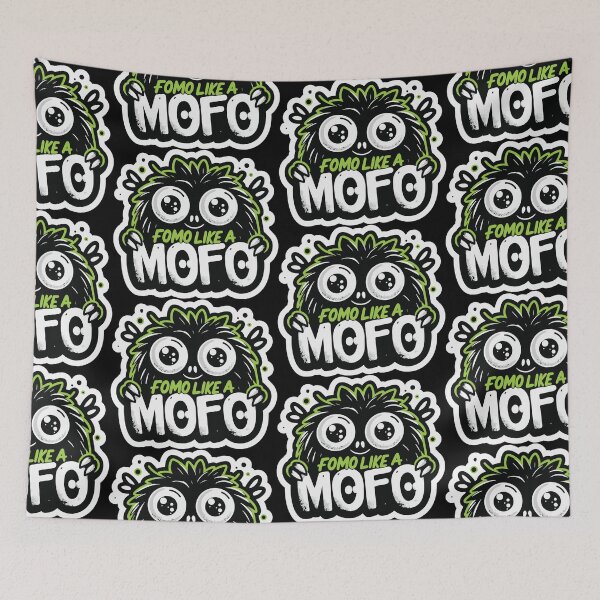 Item preview, Green cute Monster FOMO like a MOFO designed and sold by lliiaa1111.