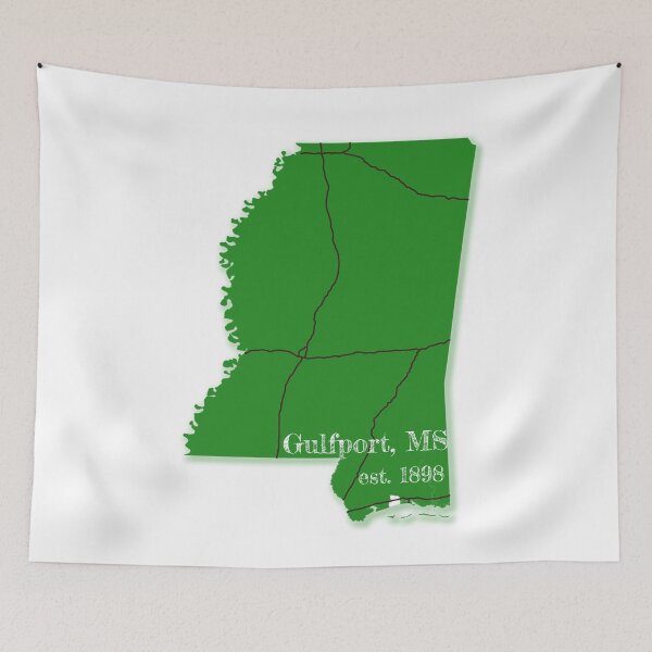 Item preview, Gulfport, MS [Green] designed and sold by PhilbonianDezin.