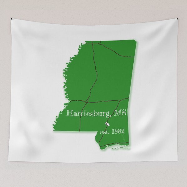Item preview, Hattiesburg, MS [Green] designed and sold by PhilbonianDezin.