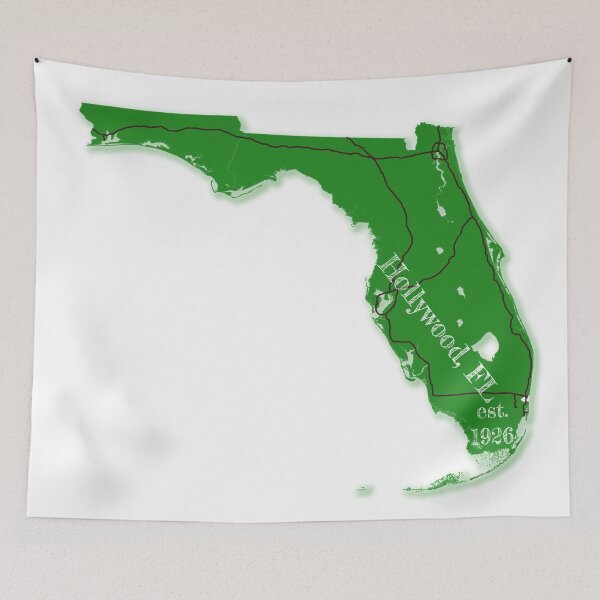 Item preview, Hollywood, FL [Green] designed and sold by PhilbonianDezin.