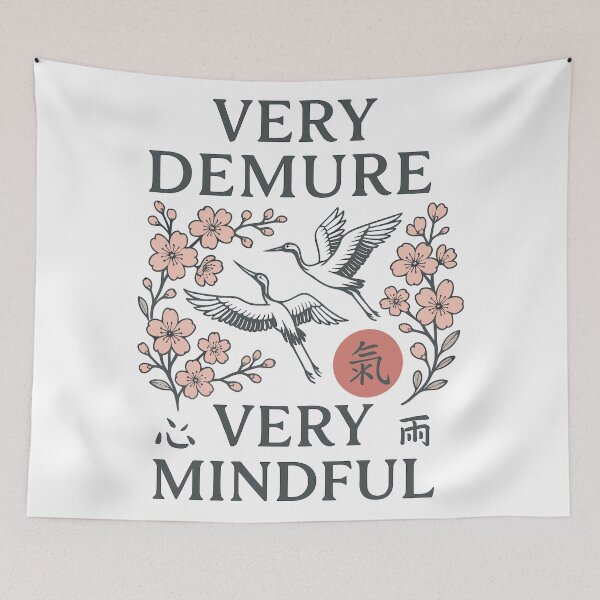 Item preview, Demure And Mindful Cranes designed and sold by ThreadQuirk.