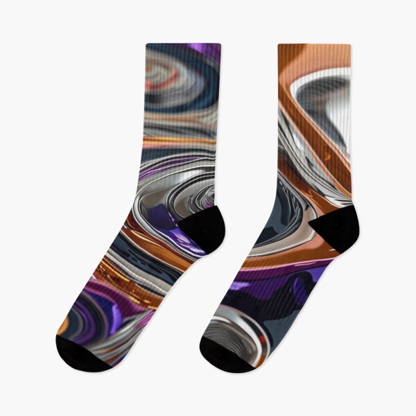 Item preview, Red, Yellow, and Blue Chrome Fluid Line Design designed and sold by Harmonic_Layers.