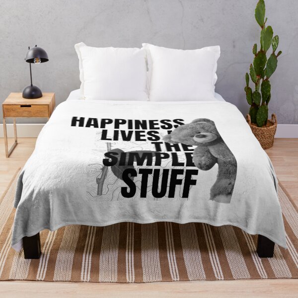 Item preview, Happiness Lives in the Simple Stuff – Minimalist Positive Quote designed and sold by Zohaa45.