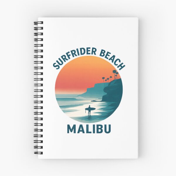 Item preview, Surfrider Beach - Malibu (with Dark Blue Lettering) designed and sold by VelvetRoom.