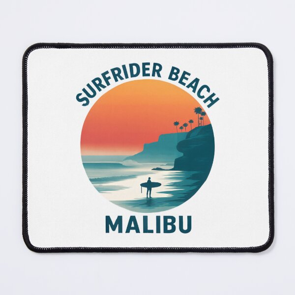 Item preview, Surfrider Beach - Malibu (with Dark Blue Lettering) designed and sold by VelvetRoom.