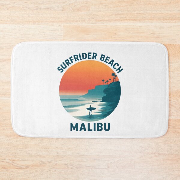 Item preview, Surfrider Beach - Malibu (with Dark Blue Lettering) designed and sold by VelvetRoom.