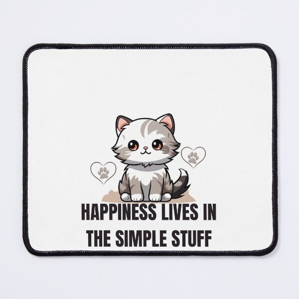 Item preview, Happiness Lives in the Simple Stuff – Minimalist Positive Quote designed and sold by Zohaa45.