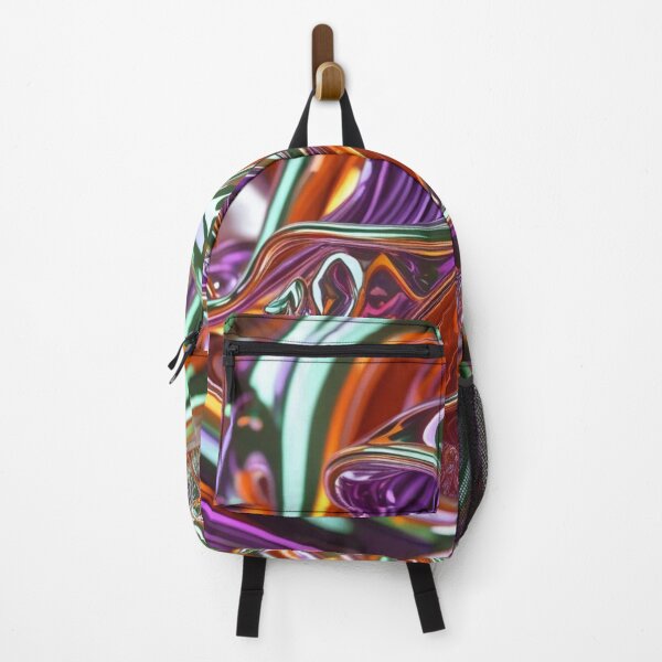 Item preview, Abstract Line Art in Vibrant Colored Chrome designed and sold by Harmonic_Layers.