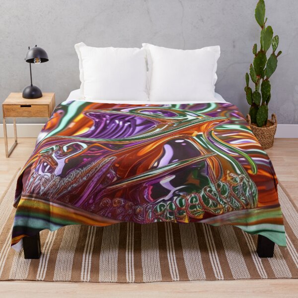 Item preview, Abstract Line Art in Vibrant Colored Chrome designed and sold by Harmonic_Layers.