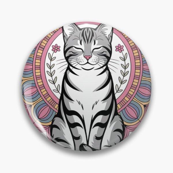 Item preview, Zen Cat Mandala designed and sold by Vivid Art Zone.