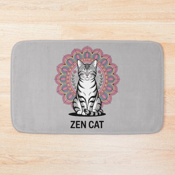 Item preview, Zen Cat Mandala designed and sold by Vivid Art Zone.