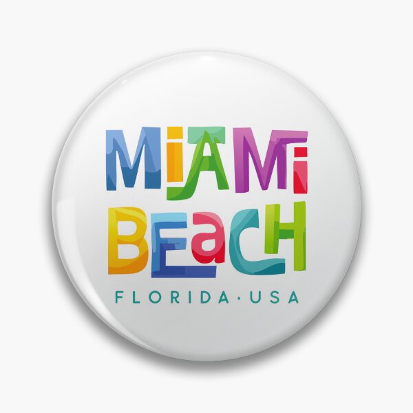 Item preview, Miami Beach Florida Retro Tropical Design designed and sold by Futurebeachbum.