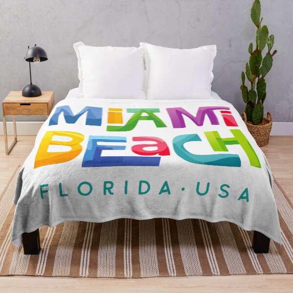 Item preview, Miami Beach Florida Retro Tropical Design designed and sold by Futurebeachbum.