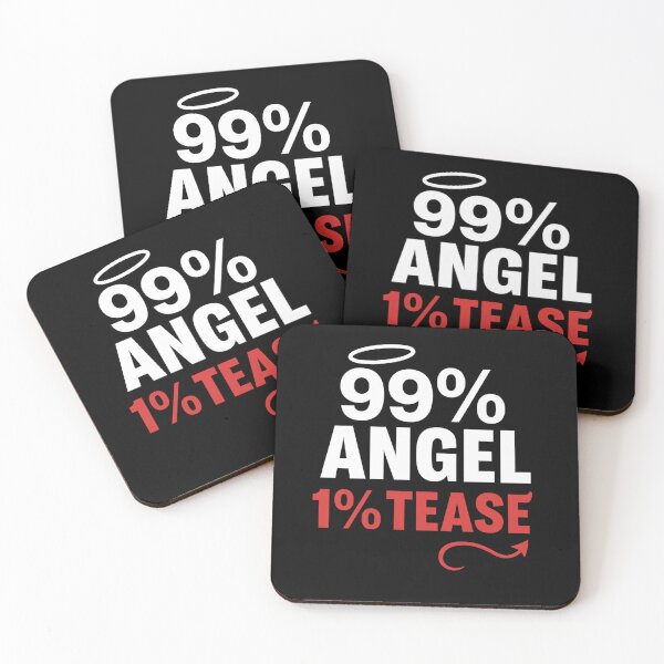 Item preview, 99% Angel, 1% Tease – Playful Sexy Typography Design designed and sold by ArcadiaSilence.