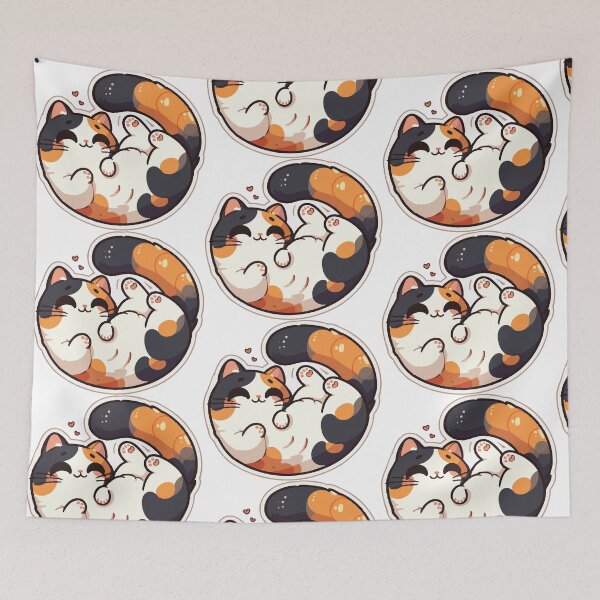 Item preview, Cute relaxed calico Cat designed and sold by lliiaa1111.