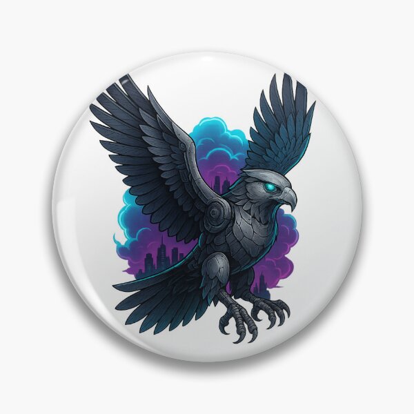 Item preview, Metallic Eagle | Powerful Steel Bird Illustration designed and sold by millerprints.