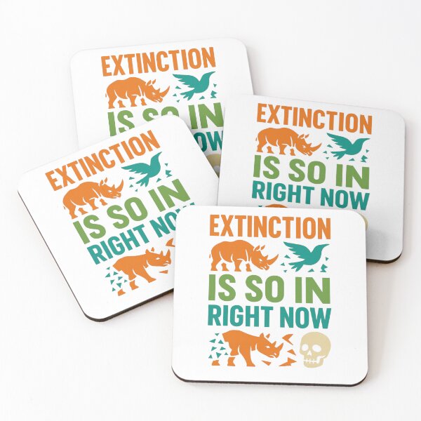 Item preview, Extinction Is So In Right Now – Dark Eco Awareness Art designed and sold by AddictiveDesign.