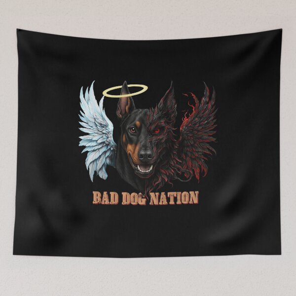 Item preview, Good and Evil Doberman designed and sold by Bad-Dog-Nation.