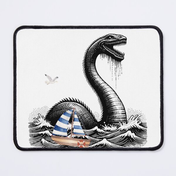 Item preview, Lake Monster Champ Cryptid Art – Mythical Lake Creature Design designed and sold by TheMysticNook.