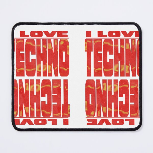 Item preview, I Love Techno – Bold Rave Statement Design designed and sold by MELLOWMONDAY_.