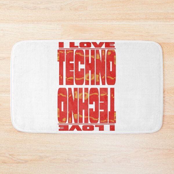 Item preview, I Love Techno – Bold Rave Statement Design designed and sold by MELLOWMONDAY_.