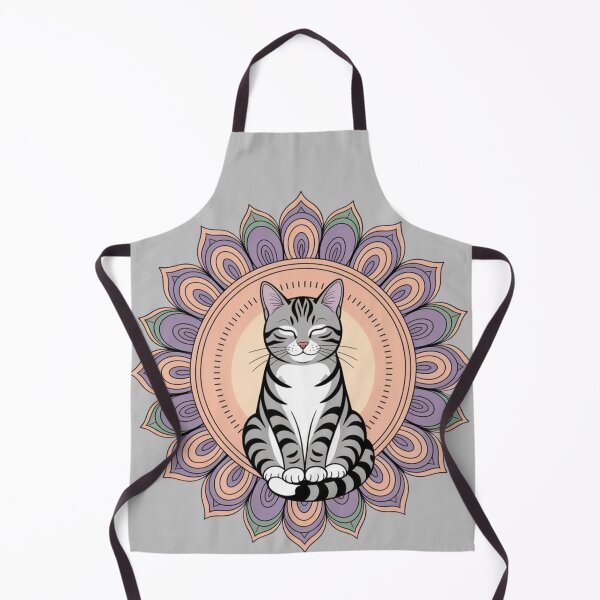 Artikelvorschau, Meditations-Mandala-Katze entworfen und verkauft von Vivid Art Zone.