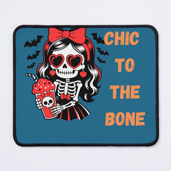 Item preview, Squelette pin‑up cœur Heart‑Eyed Skeleton Pinup designed and sold by Drawingshirts.
