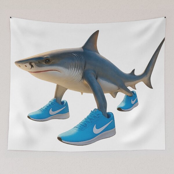 Item preview, Tralalero Shark – Italian Brain Rot Character | Three-Legged Shark Meme Design designed and sold by Flying Penguins.