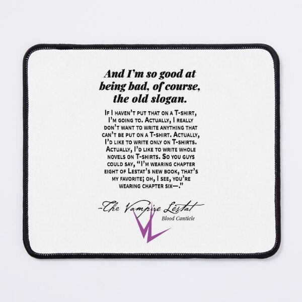 Item preview, Vampire Lestat T-shirt Quote Black designed and sold by LioncourtLLC.