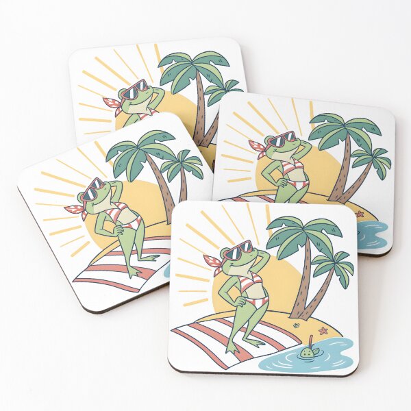 Item preview, Beach Day Frog Vibes designed and sold by Fadi Alyaldani.
