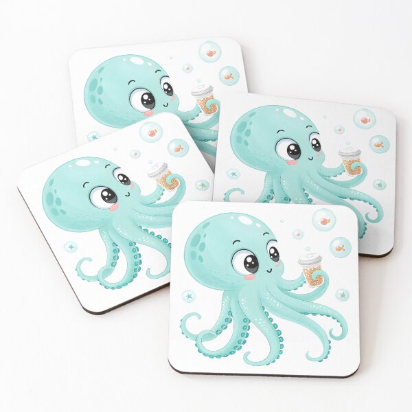 Item preview, Kawaii Octopus with Bubble designed and sold by Fadi Alyaldani.