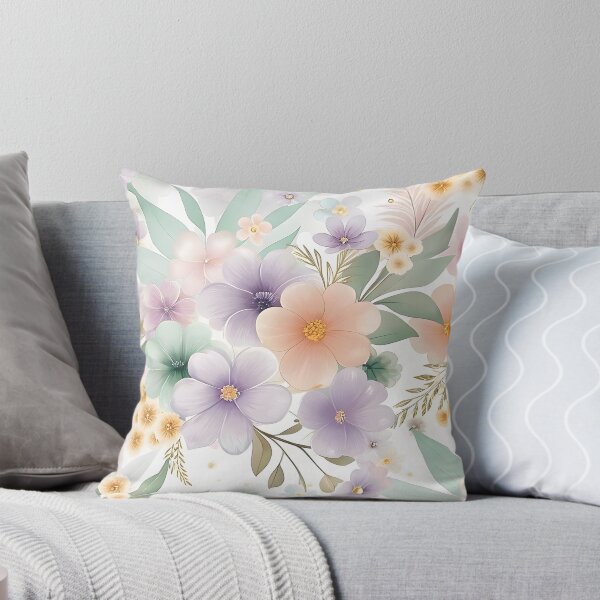 Item preview, wildflowers pastel background, endless background, pattern, wild flowers designed and sold by orthodox-icon.