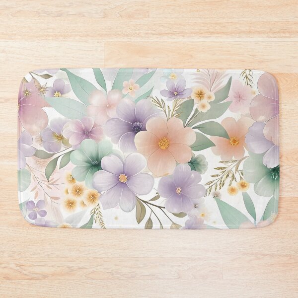 Item preview, wildflowers pastel background, endless background, pattern, wild flowers designed and sold by orthodox-icon.
