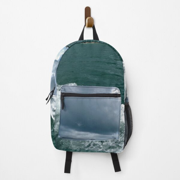 Item preview, Storm Clouds Over Tropical Bay with Ocean Wake designed and sold by Dzmitry Lens.