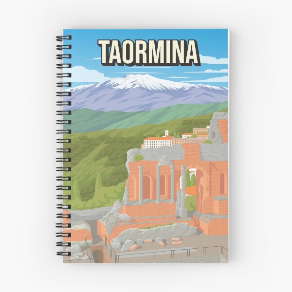 Item preview, Taormina Vintage Minimal Sicily Travel Poster designed and sold by Stadify.