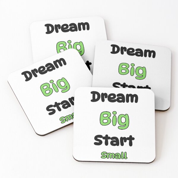 Item preview, Dream Big Start Small – Motivational Inspirational Quote Design designed and sold by Pixel--Threads.