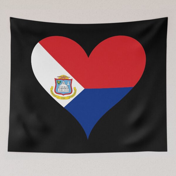 Item preview, Sint Maarten Flag - Land of Unity, Peace, and Justice designed and sold by NTGUILTY.