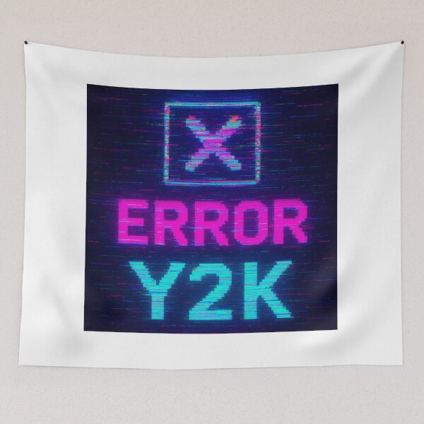 Aperçu de l'œuvre Y2K Computer Error Art – Retro Glitch Aesthetic Vaporwave Design créée et vendue par RouniBoutique.
