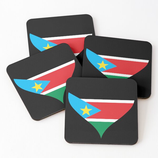 Item preview, South Sudan Heart Flag - Justice, Liberty, Prosperity designed and sold by NTGUILTY.