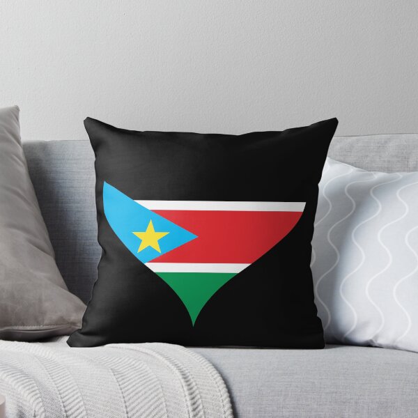 Item preview, South Sudan Heart Flag - Justice, Liberty, Prosperity designed and sold by NTGUILTY.